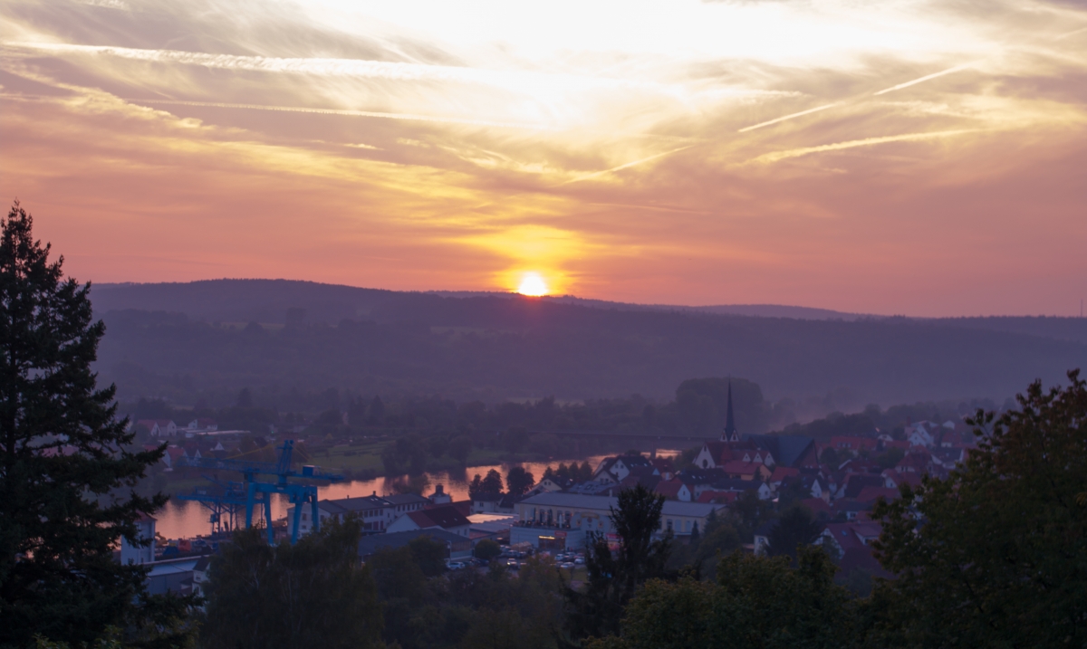 Sonnenuntergang in 63906 Erlenbach